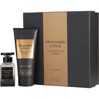 Abercrombie Set 2pcs Fitch Authentic Night EDT 1.7 oz